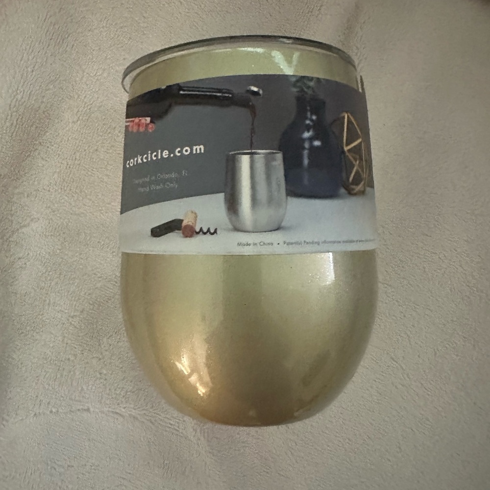 Corkcicle Gold Stemless Tumbler- 12oz. - Picture 2 of 4